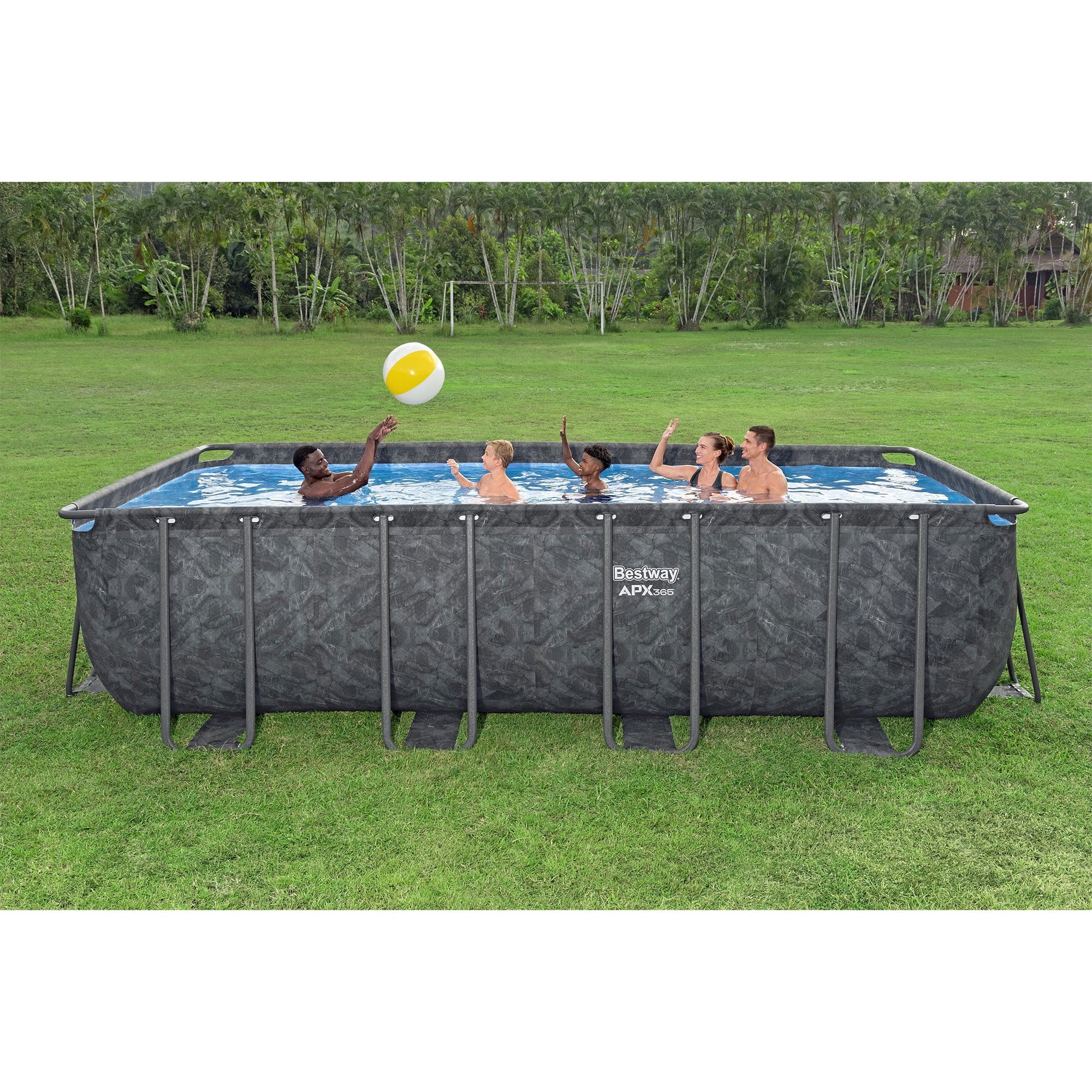 Bestway APX 365 31'4" x 16' x 52" Rectangular Above Ground Swimming Pool