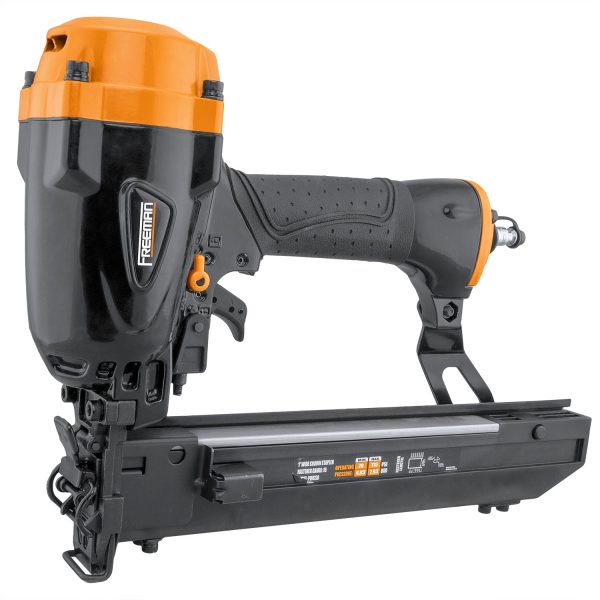 16 Gauge Pneumatic Crown Stapler - 1 Inch Wide Crown Air Staple Gun for Construction & Framing