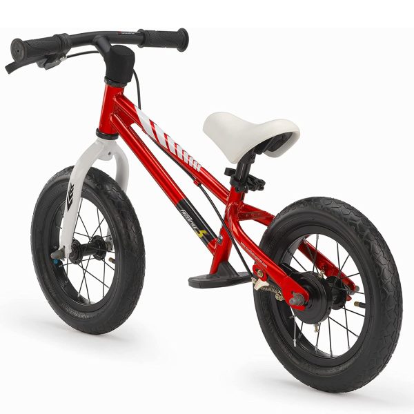 RoyalBaby Freestyle 12-Inch Balance Bike for Kids Ages 2-5, Lightweight Steel Frame Toddler Bike with Hand Brakes, Footrest & Training Wheels