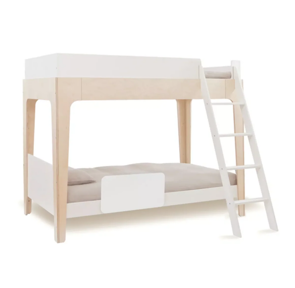 Lit superposé Perch Oeuf NYC 90x200 cm en bouleau avec échelle inclinée