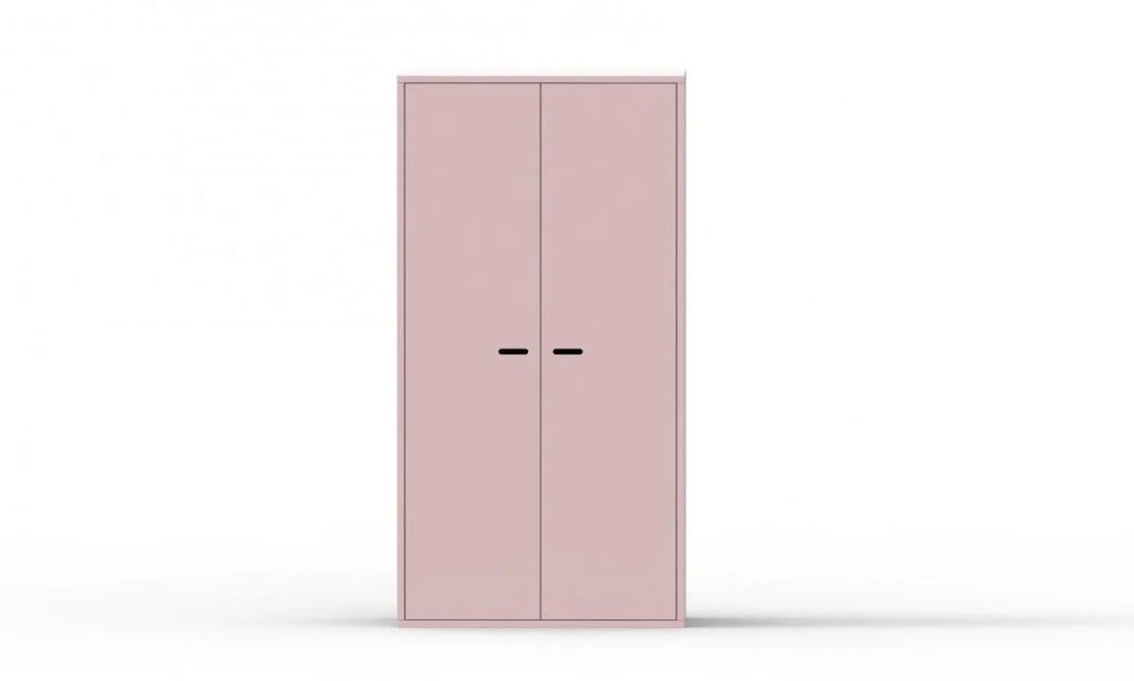 Armoire enfant 2 portes avec rangement modulable et penderie