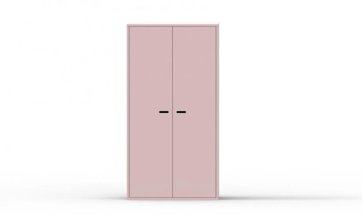 Armoire enfant 2 portes avec rangement modulable et penderie