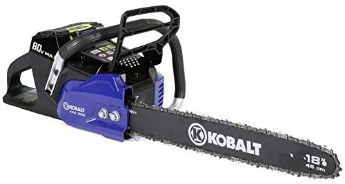 80V Cordless Chainsaw 18 Inch - Brushless Electric Chainsaw with Battery and Charger Included