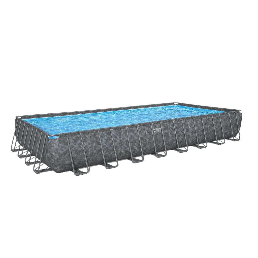 Bestway APX 365 31'4" x 16' x 52" Rectangular Above Ground Swimming Pool