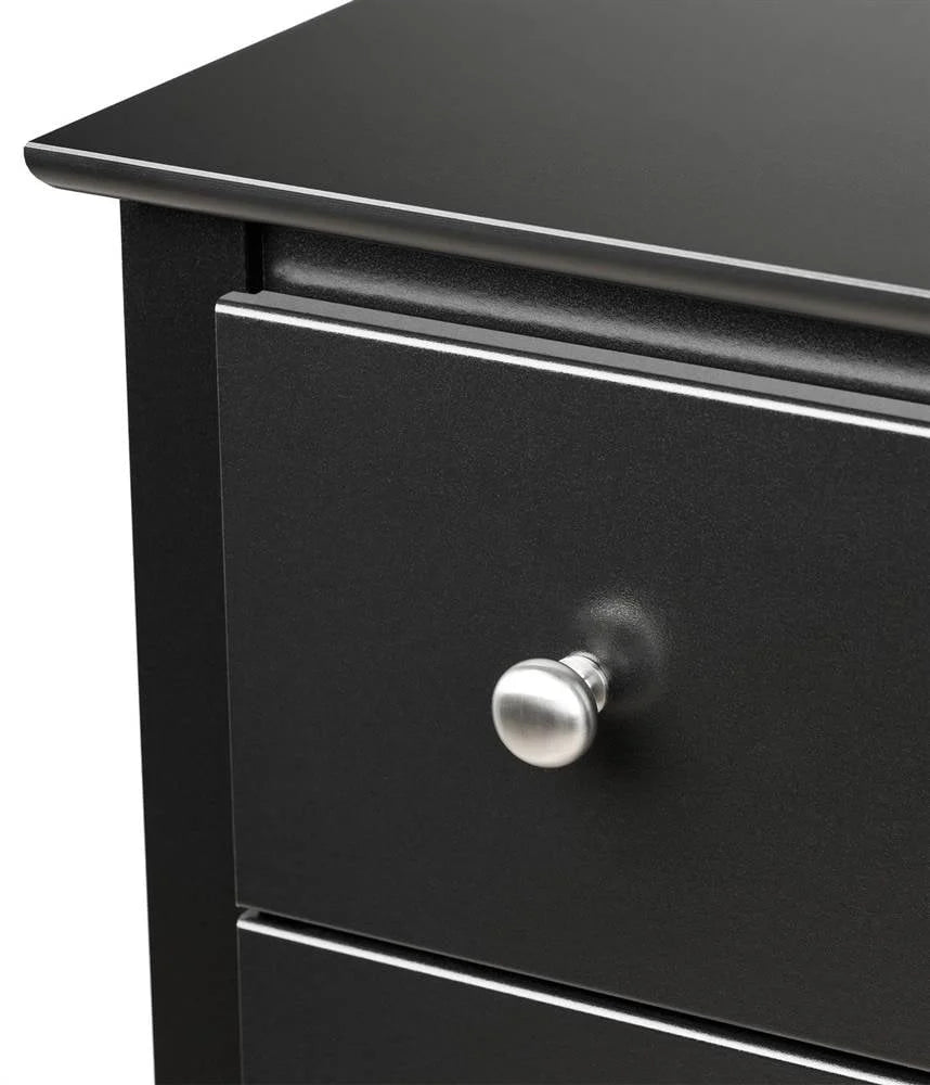 Prepac Sonoma 6 Drawer Wooden Double Dresser, 16" x 59" x 29", Black
