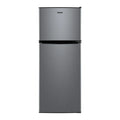 4.6 Cu. Ft. 2 Door Mini Refrigerator with Freezer - Stainless Steel Compact Fridge with Interior Light