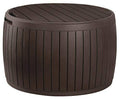 Outdoor Resin Storage Bench - Weather Resistant Deck Box with Wood Look Finish and Seating
