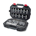 75-Piece Mechanics Tool Set with 1/4 in. & 3/8 in. Drive Ratchets, 144-Position Ratchet and SAE Metric Socket Set