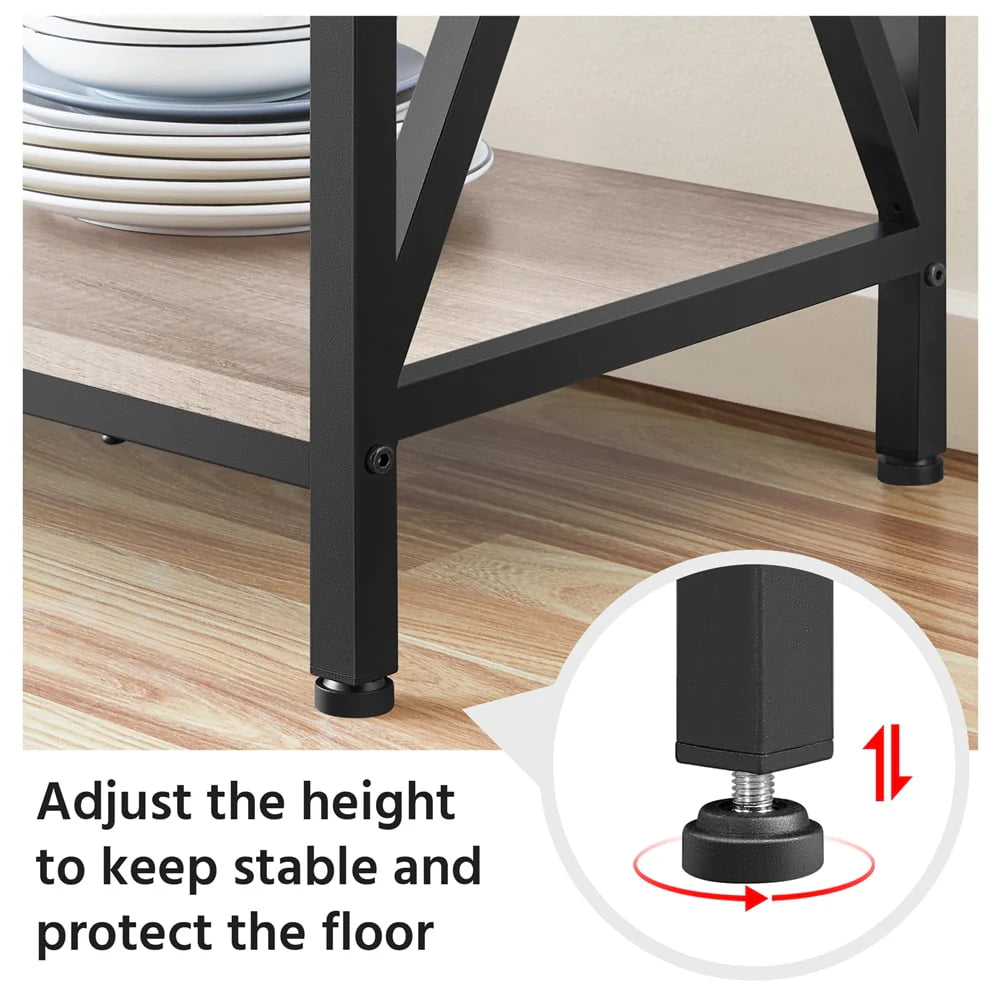 Easyfashion 16"W x 35.5"D x 64.5"H 5-Shelf Freestanding Shelves, Gray