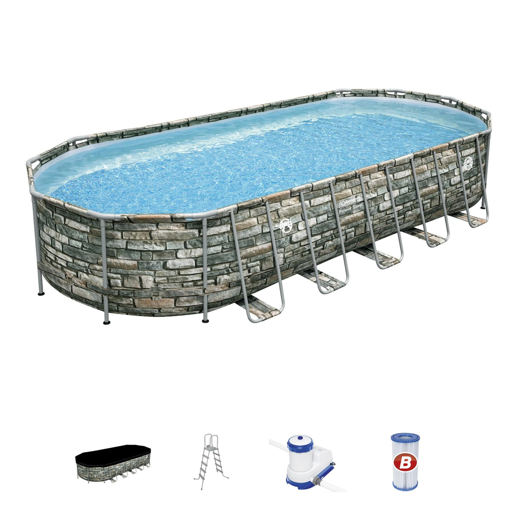 Coleman Power Steel 26�?x 12�?x 52�?Oval Above Ground Pool Set