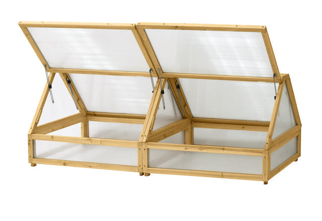 70 Inch Elevated Wooden Raised Garden Bed Planter Box - Outdoor Vegetable & Flower Gardening Bed