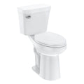 Elongated Two-Piece Toilet with Soft Close Seat - 1.28 GPF Siphonic Flush ADA Universal Height Cotton White