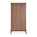 Armoire enfant châtaignier 2 portes avec penderies et étagères réglables