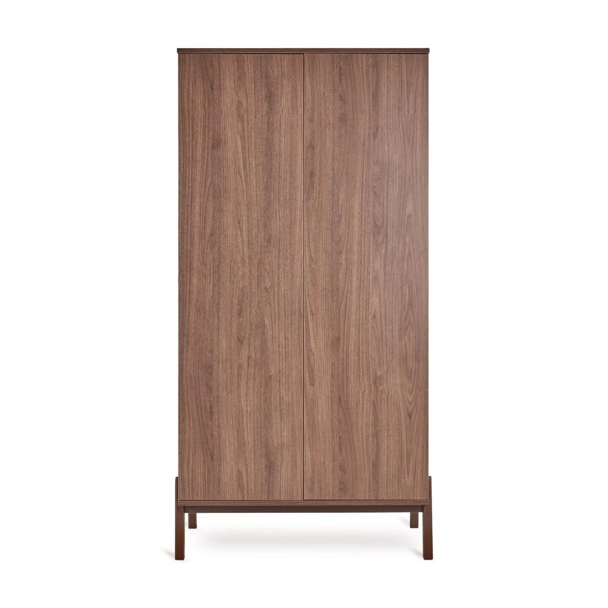 Armoire enfant châtaignier 2 portes avec penderies et étagères réglables