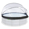 14-Foot Round Pool Dome Cover Enclosure, Transparent PVC Swimming Pool Weather Shield for Above-Ground Pools