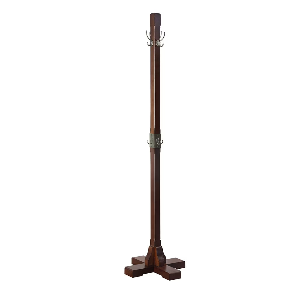 CT17088 Windsor Coat Rack, Walnut 18" W x 18" D x 18" H