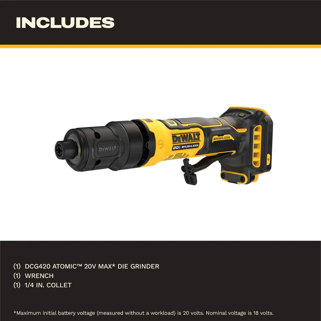 DEWALT DCG420B ALÉSEUSE ATOMIC 20V MAX