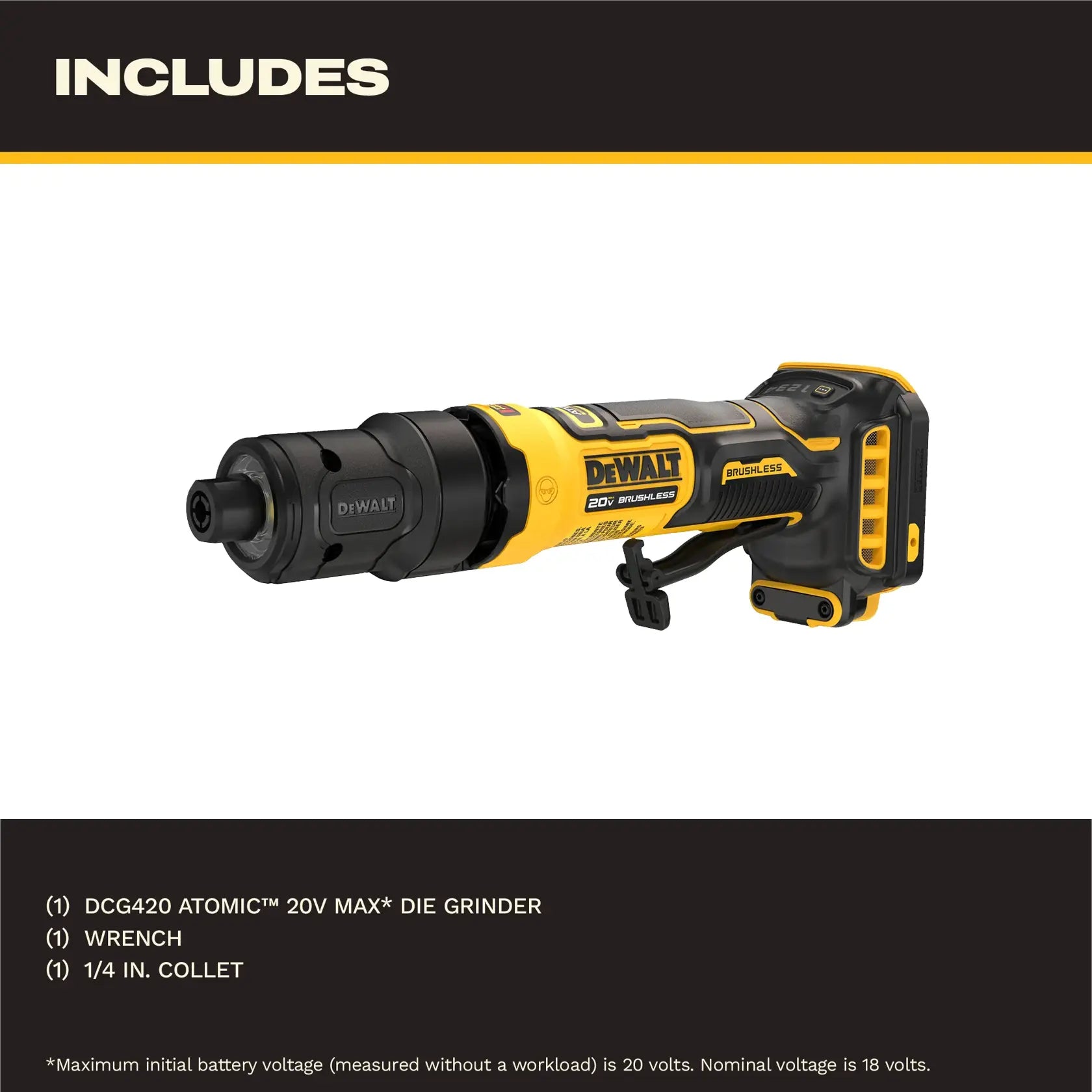 DEWALT DCG420B ALÉSEUSE ATOMIC 20V MAX