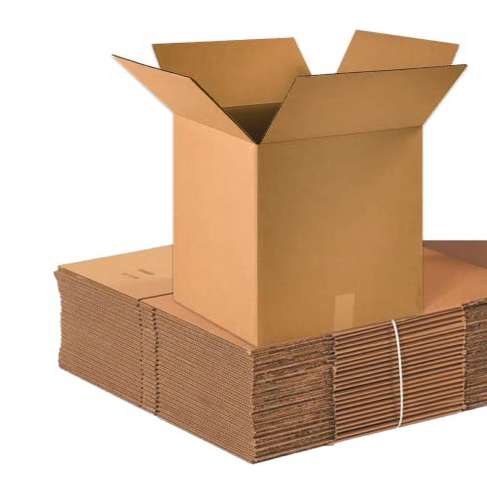BOX USA 16 x 16 x 16 Corrugated Cardboard Boxes, Medium 16"L x 16"W x 16"H, Pack of 25 | Shipping, Packaging, Moving, Storage Box for Home or Business, Strong Wholesale Bulk Boxes
