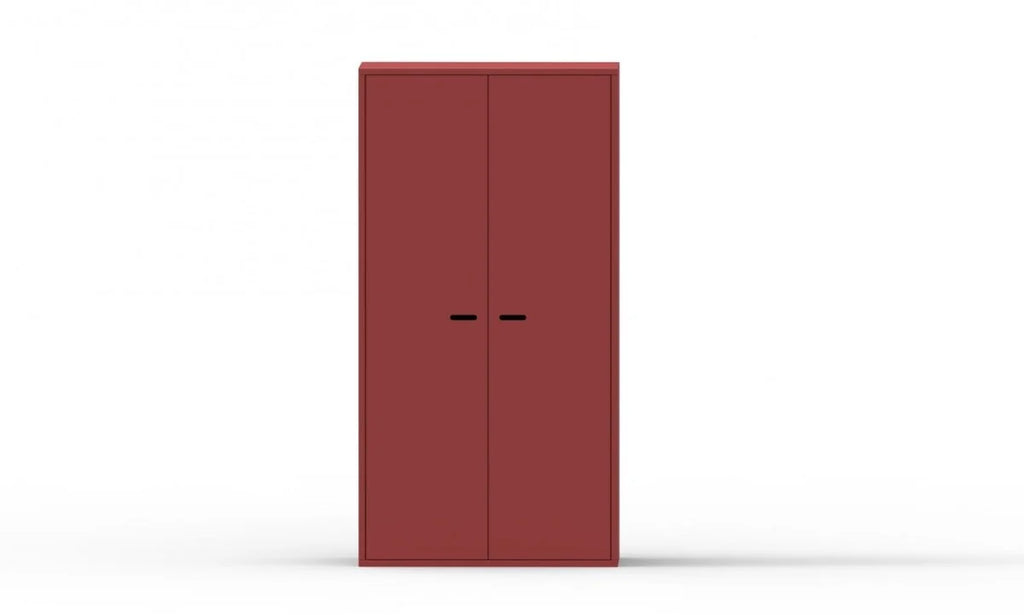 Armoire enfant 2 portes avec rangement modulable et penderie