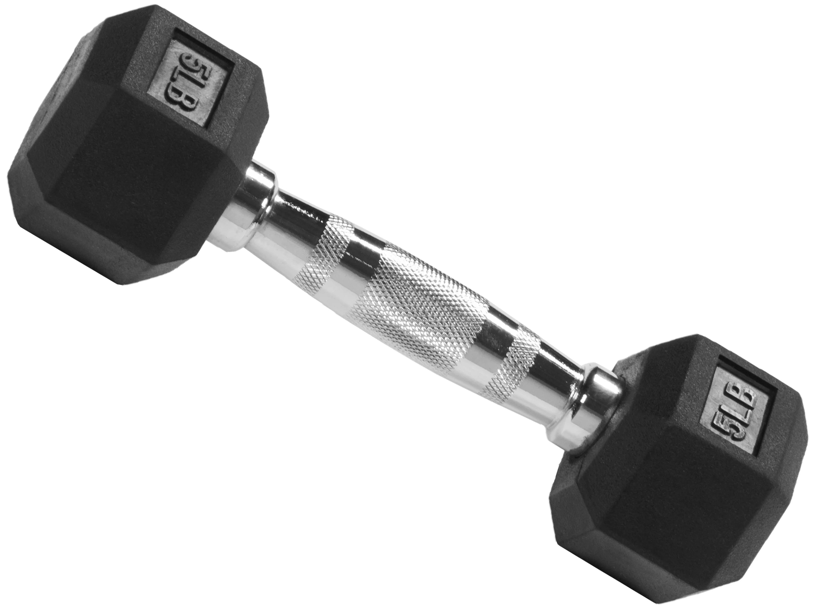 BalanceFrom Non Slip Grip Rubber Hex Dumbbell Set, 5.00 x 12.00 x 5.00 in