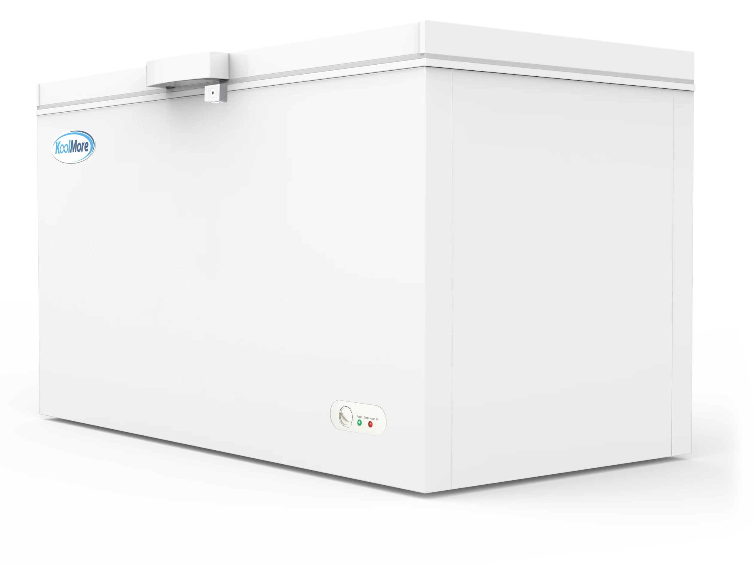 16 Cu. Ft. Chest Freezer with Lock - Deep Freezer with 2 Storage Baskets, Wheels & Adjustable Temperature Control