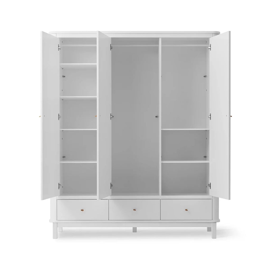 Armoire enfant avec penderie, tiroirs et étagères modulables