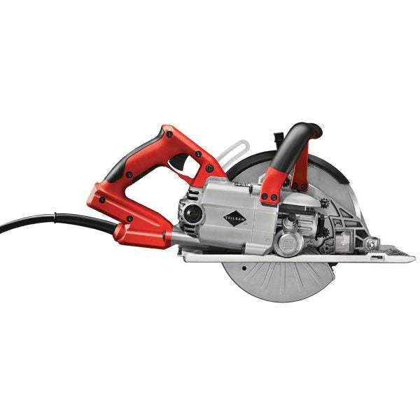 15 Amp 8-Inch Worm Drive Metal Cutting Circular Saw - Corded Saw with Carbide Blade & Chip Tray