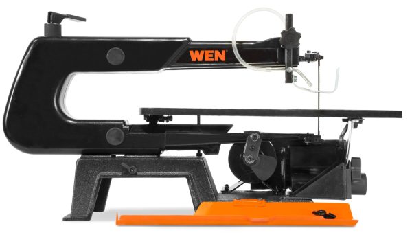16-Inch Variable Speed Scroll Saw - 1.2 Amp Corded Wood Cutting Saw with Dust Blower & Blade Set