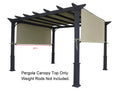 APEX GARDEN Replacement Pergola Canopy Top for 8' x 10' Pergola (Size: 194" x 88")