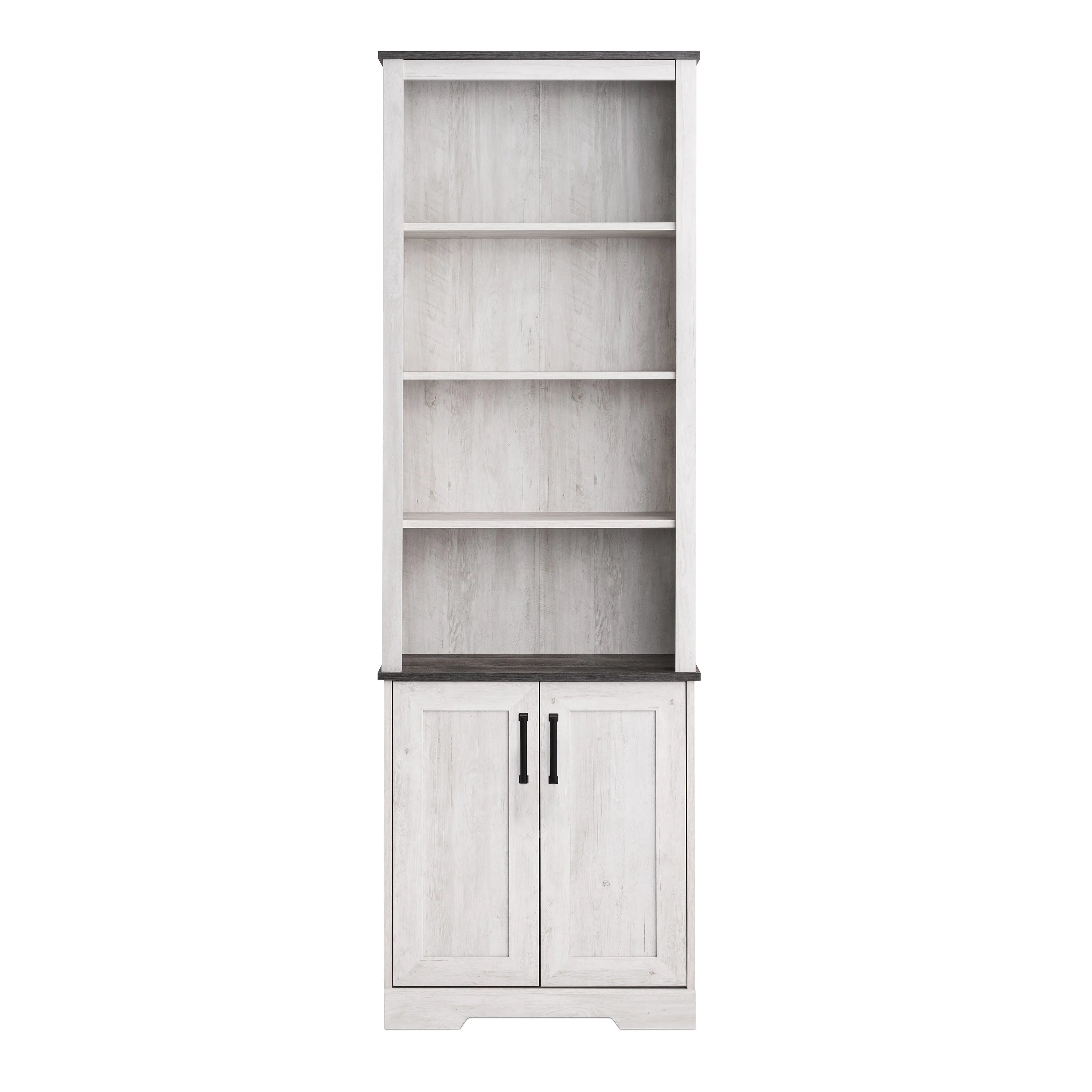 Prepac Rustic Ridge Washed White 26" W x 79.75" H x 12.5" D Bookcase