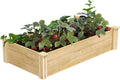 Original Cedar Raised Garden Bed, 2' x 4' x 10.5" - Made in with North Cedar