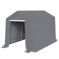 King Canopy 7 ft x 12 ft x 6.5 ft Silver Carport