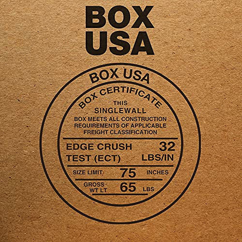 BOX USA 16 x 16 x 16 Corrugated Cardboard Boxes, Medium 16"L x 16"W x 16"H, Pack of 25 | Shipping, Packaging, Moving, Storage Box for Home or Business, Strong Wholesale Bulk Boxes