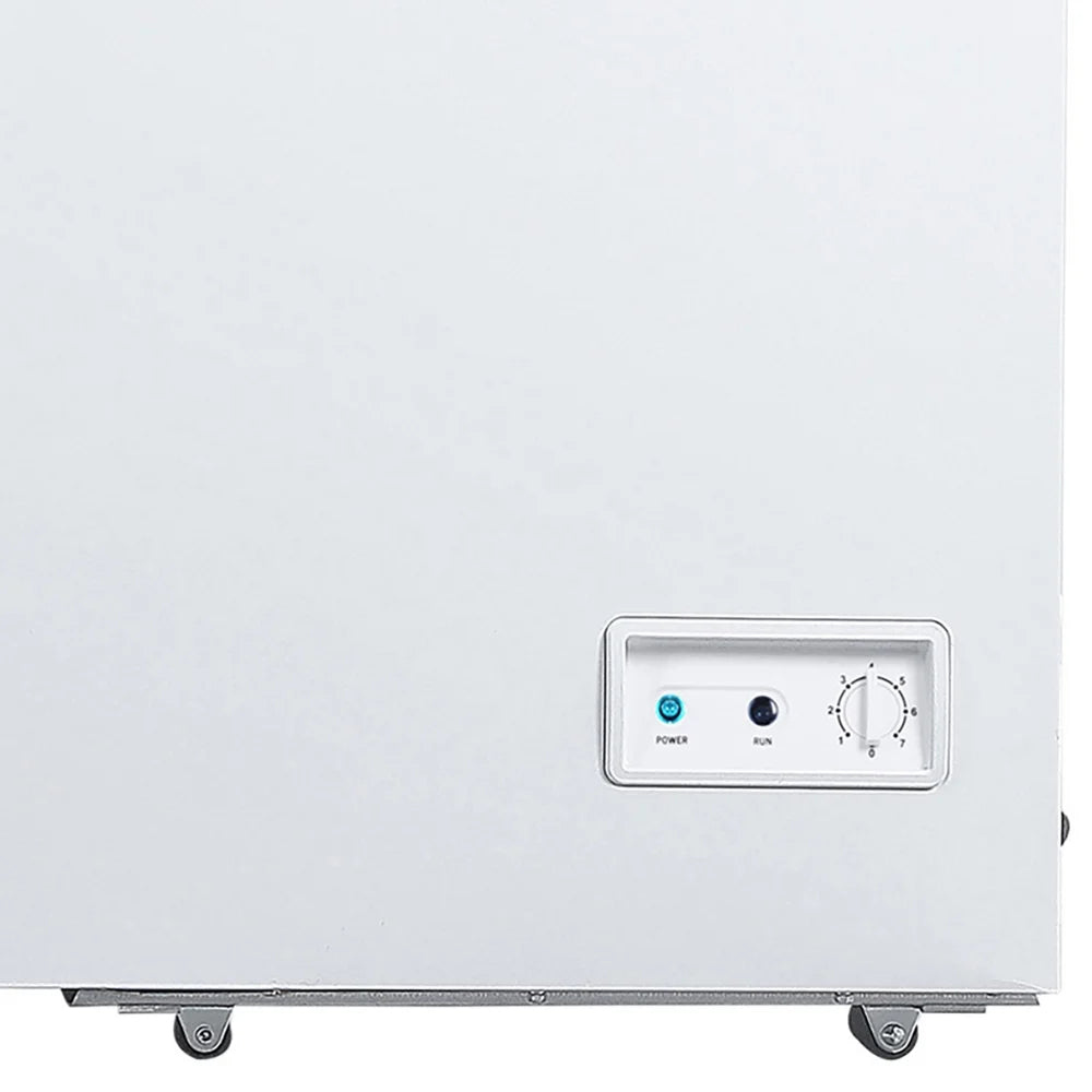 21.0 Cu. Ft. Chest Freezer with Double Doors - White with External Temperature Control