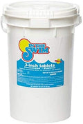 In The Swim 3-Inch Chlorine Tablets for Pools, 55 lb Stabilized Trichlor Chlorine Tabs, 90% Available Chlorine