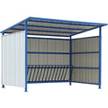 Global Industrial 708408 16 Bike Outdoor Bike Storage Shelter - 120 x 95.5 x 90.06 in.