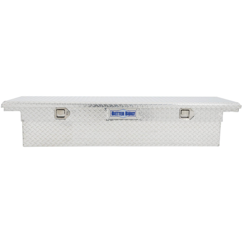 UWS Low Profile Aluminum Truck Tool Box with Stainless Steel Handles, Pickup Bed Storage Chest