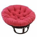 Blazing Needles Solid Twill Papasan Chair Cushion, 44" x 6" x 44", Berry Berry