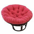Blazing Needles Solid Twill Papasan Chair Cushion, 44" x 6" x 44", Berry Berry