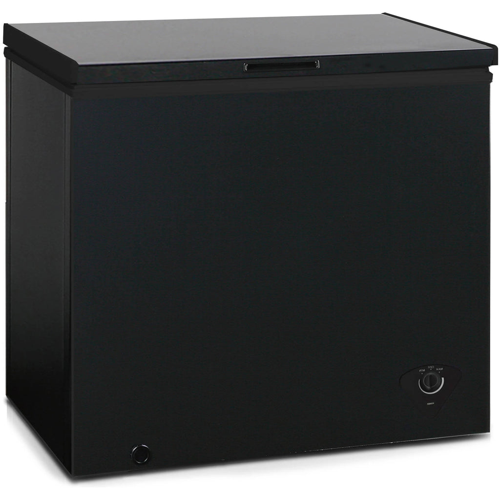 7 Cu. Ft. Chest Freezer - Black with Adjustable Temperature Control