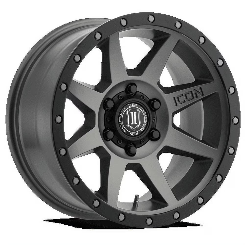 ICON Alloys Rebound, Titanium, 17 x 8.5 / 6 x 5.5, 0mm Offset, 4.75" BS
