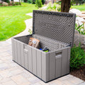 Lifetime 568L Modern Outdoor Storage Deck Box - Weather Resistant Patio Storage Box Model 60384U