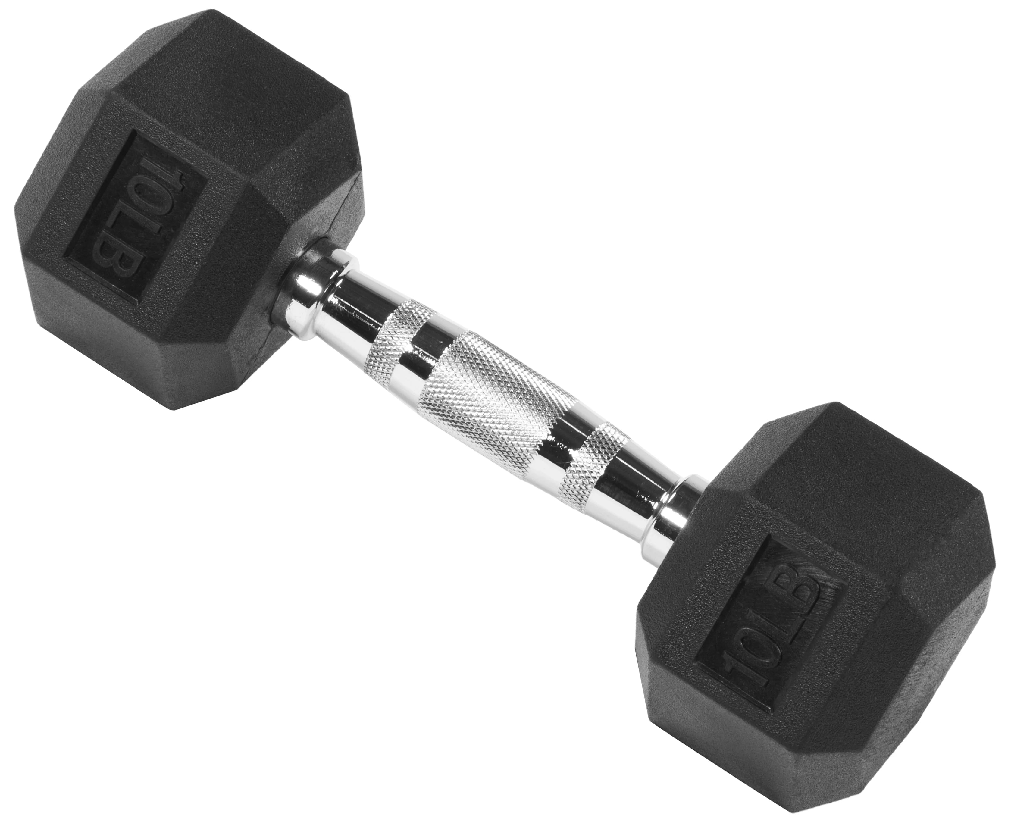 BalanceFrom Non Slip Grip Rubber Hex Dumbbell Set, 5.00 x 12.00 x 5.00 in