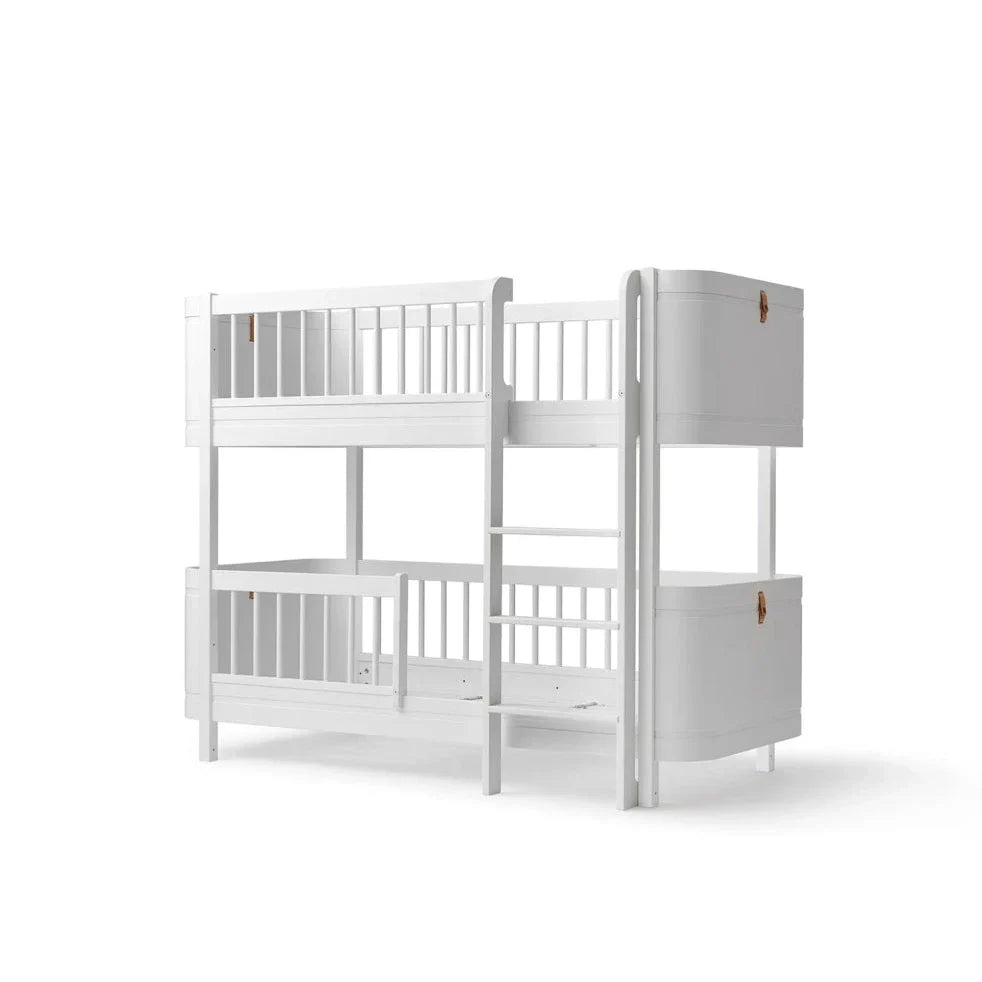 Mini+ Wood Lit superposé mi-haut enfant 68x162 cm évolutif