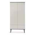 Armoire enfant pierre 2 portes avec 2 tiroirs et rangement modulable