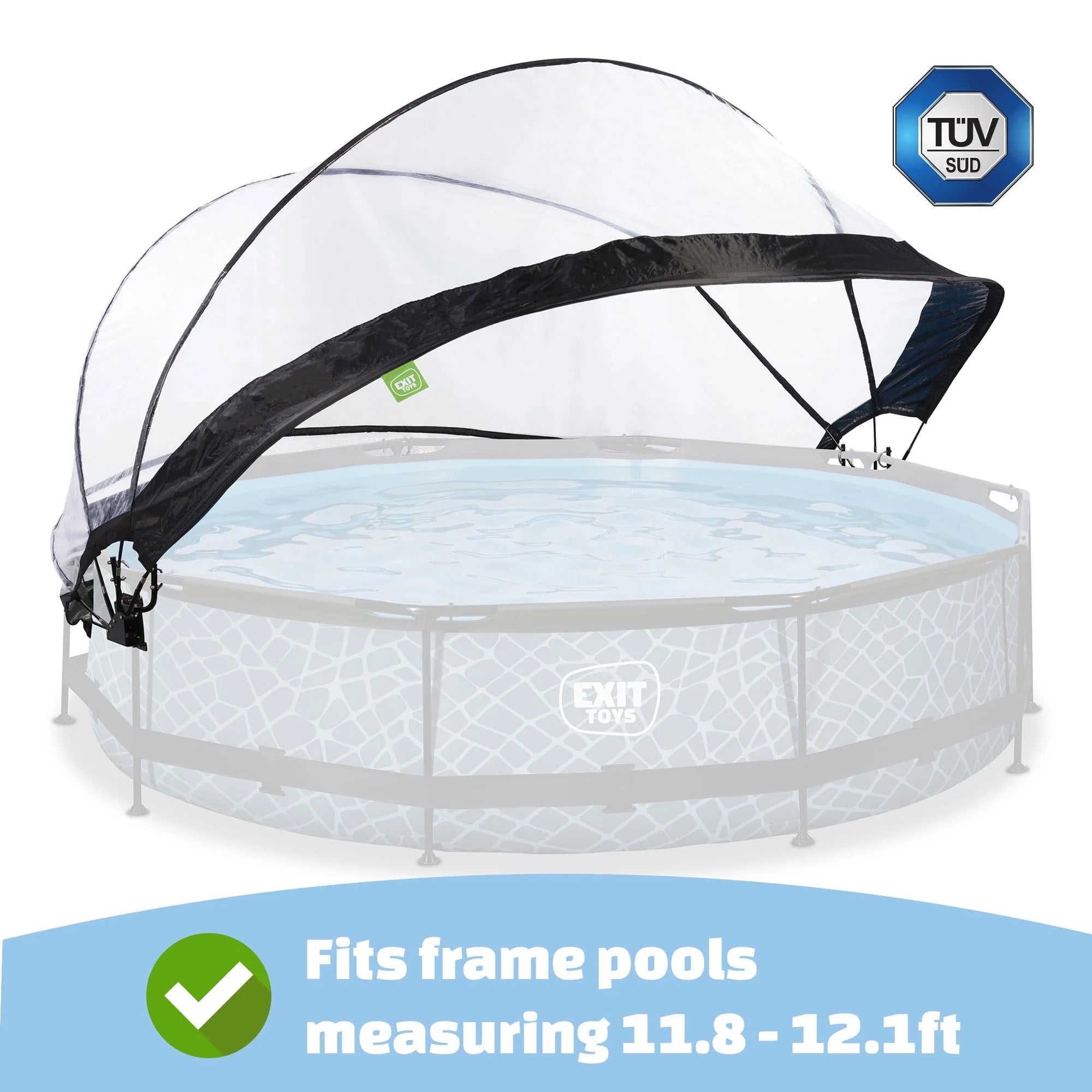 EXIT Toys UV Resistant Pool Covers, PVC Transparent, 104" x 104" x 55"