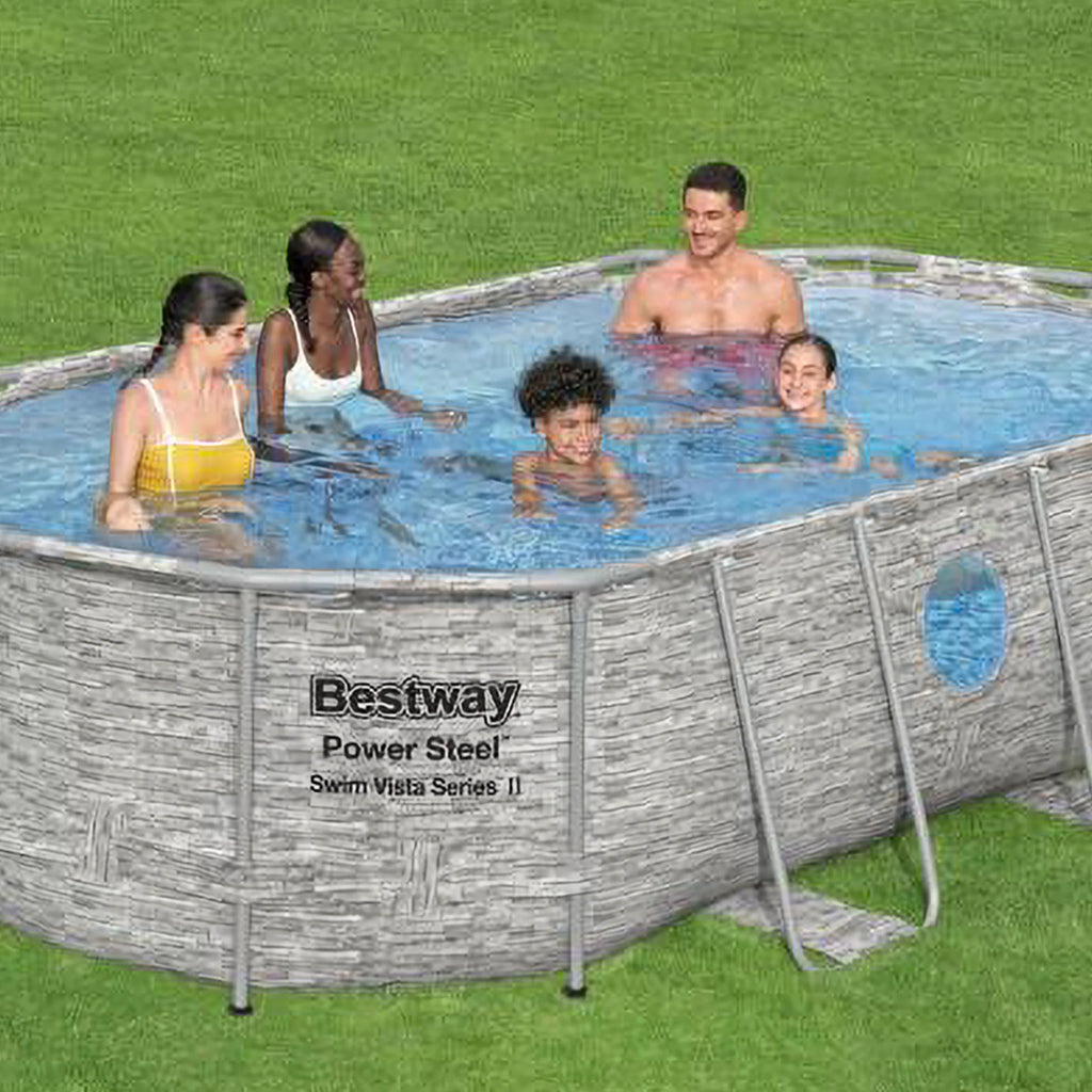 Bestway Power Steel Swim Vista 14' x 8'2" x 39.5" Above Ground Pool Set