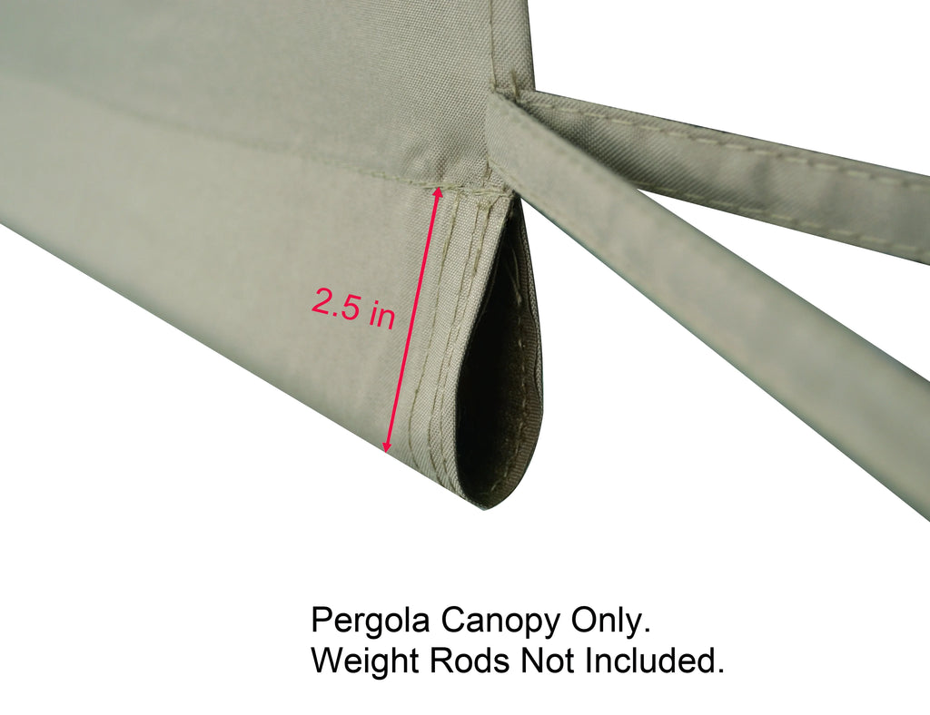 APEX GARDEN Replacement Pergola Canopy Top for 8' x 10' Pergola (Size: 194" x 88")