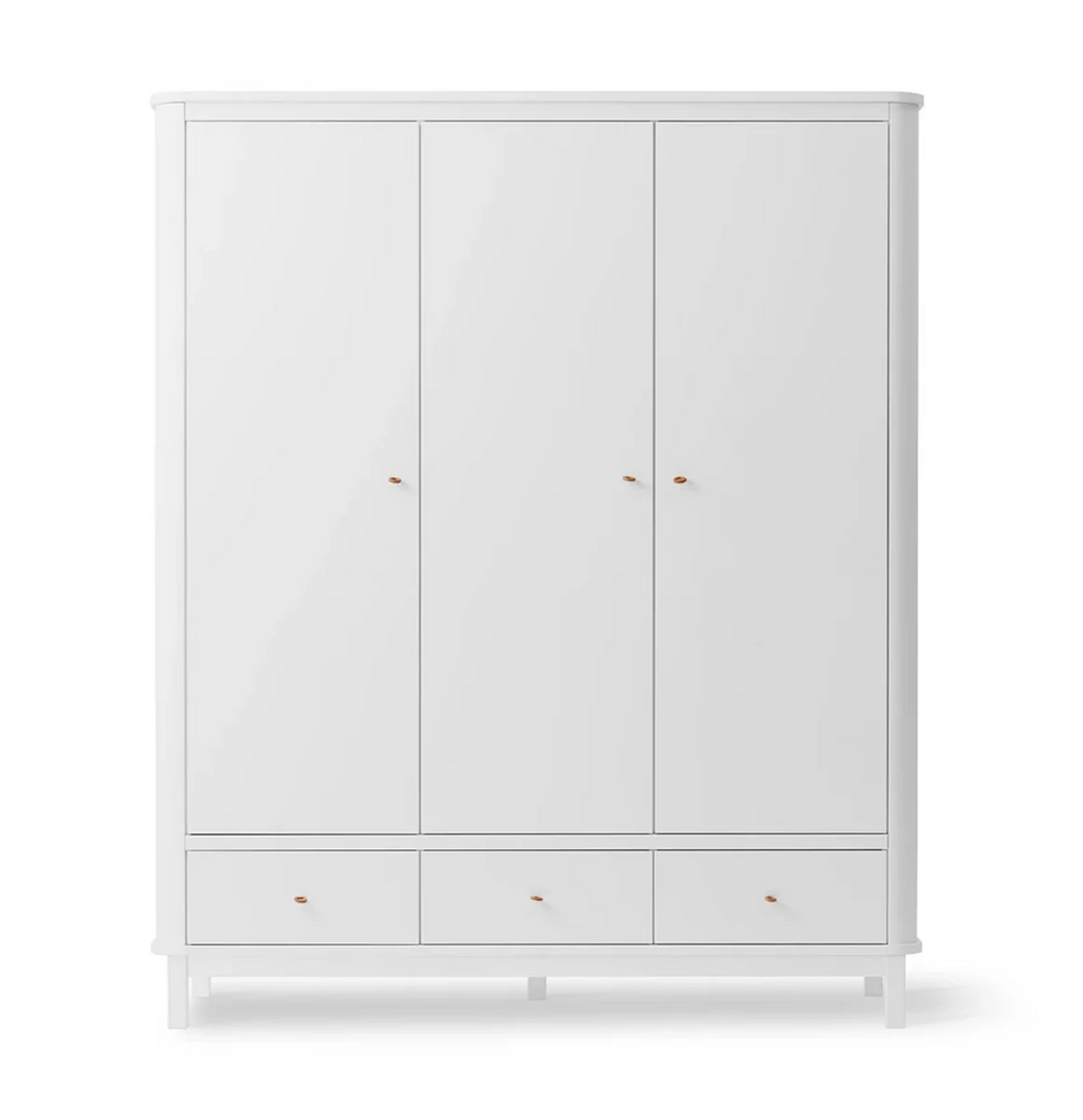 Armoire enfant avec penderie, tiroirs et étagères modulables